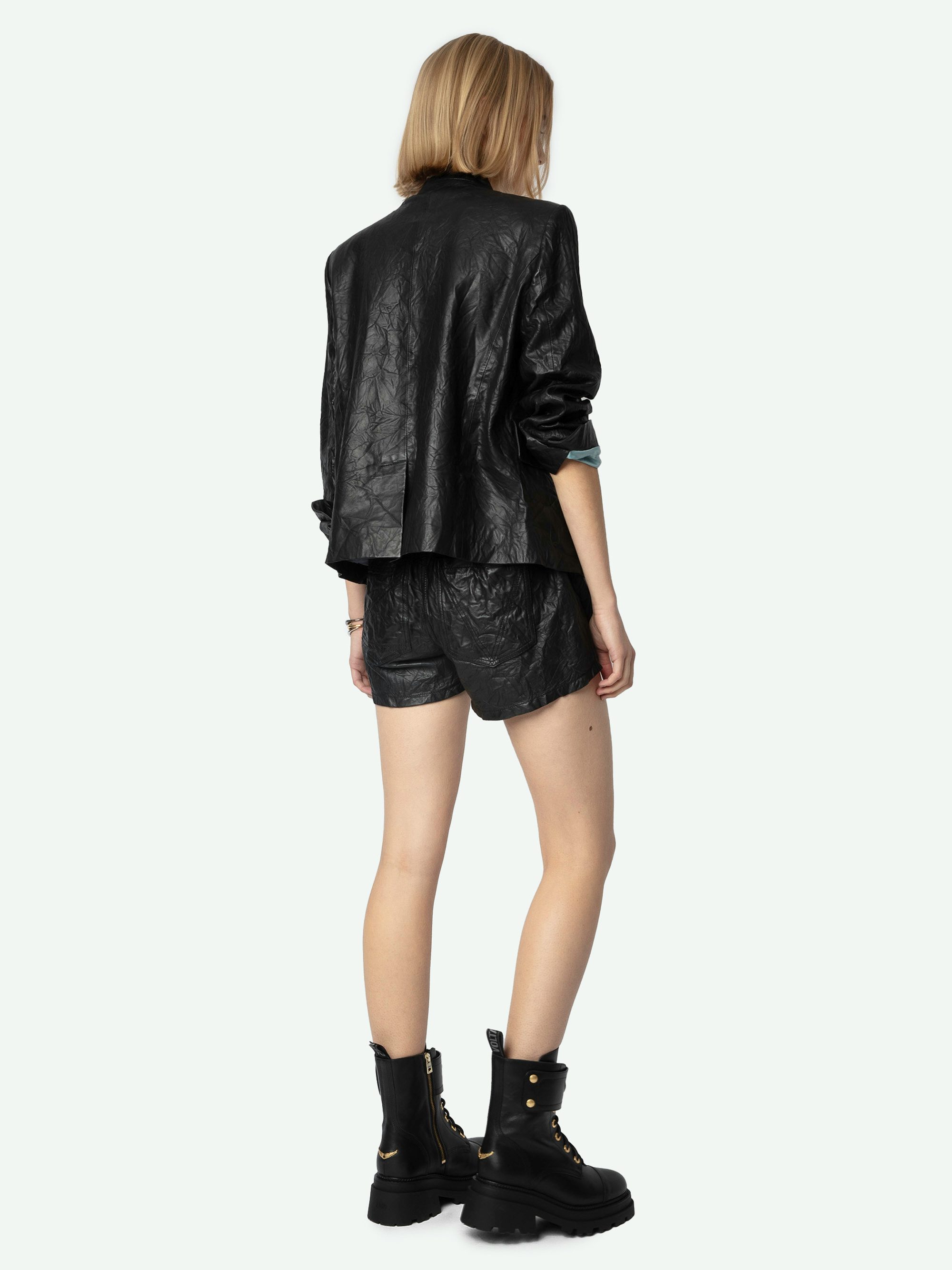 Joe Boots - Ranger boots with a strap adorned with embossed leather wings.